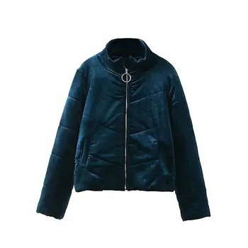 

2018winter Coat Autumn And Winter Women's Jacket Casual Warm Velvet Women's Pocket Zipper Jacket Ladies Jacket