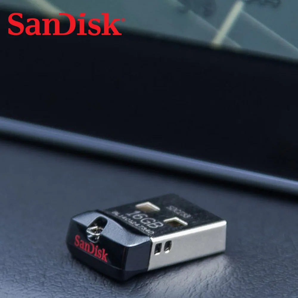 SanDisk, 32 ГБ, 64 ГБ, мини-флешка, милый, 8 ГБ, USB флеш-накопитель, 2,0, USB флешка, Cruzer Fit CZ33, карта памяти, 16 ГБ, для автомобиля, u-диск