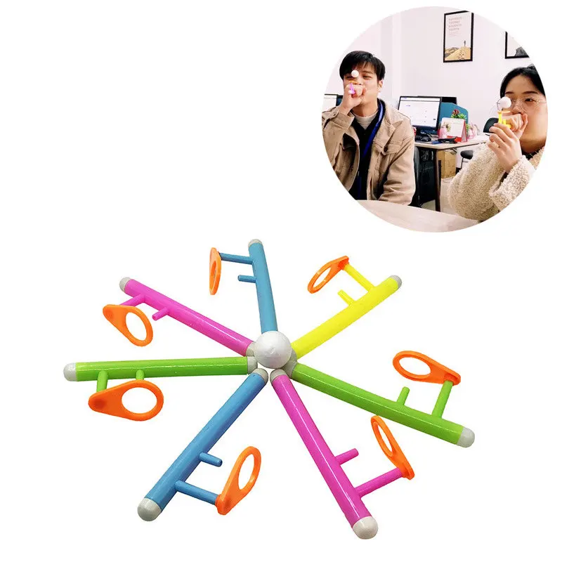 

2019 New Creative Venting Toy Nostalgic Gadgets Fun PVC Working Balancing Blowing Toys Adult Children Playing Toys Office Toys