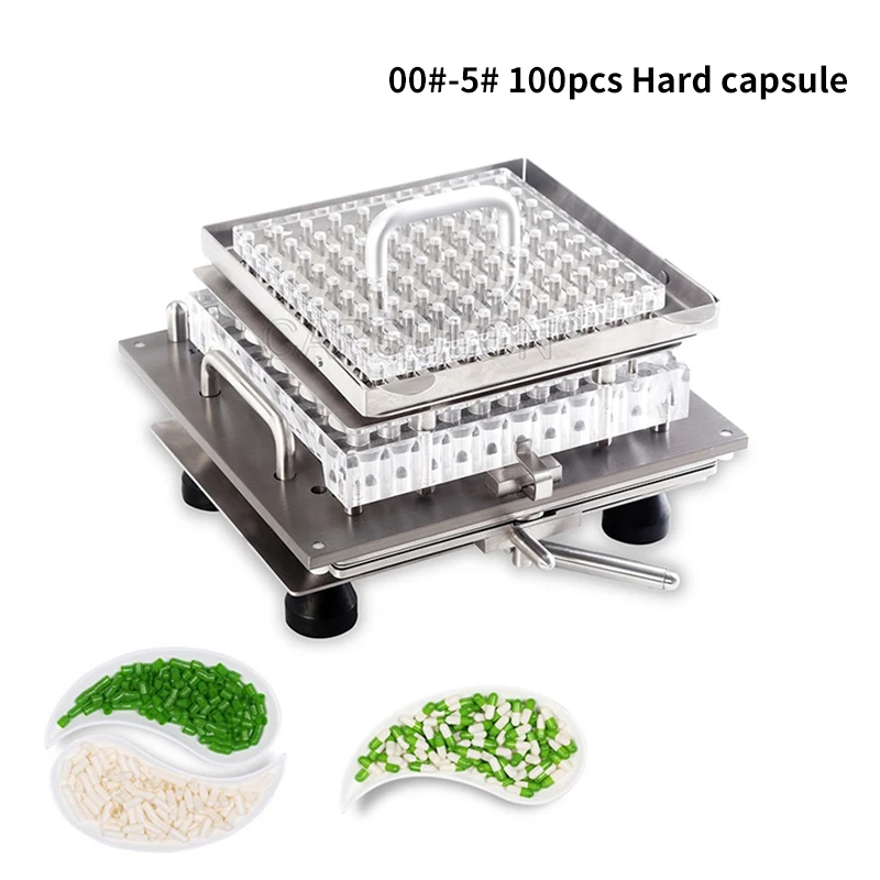 

00#-5# 100 Hole Capsule Filling Plate / Filling Capsule / Equipment Manual Capsule Filling Manual Packaging Machine