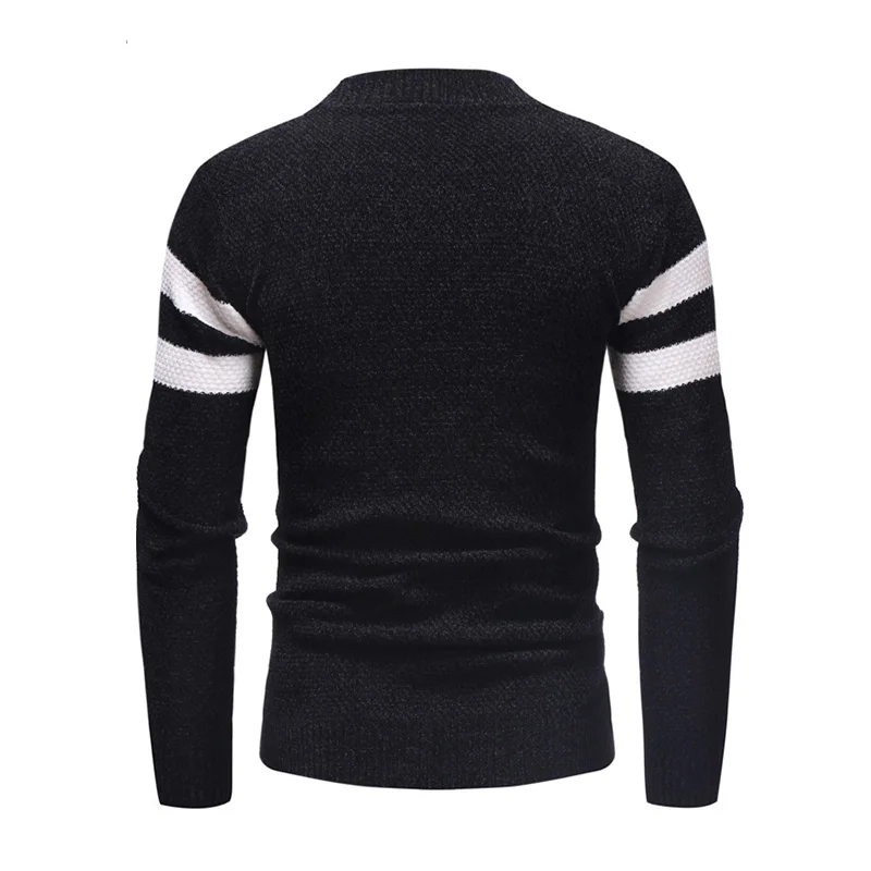 2019 New Fashion Mens Sweater Striped Slim Fit Knitred Pullover Autumn And Winter Korean Style Casual Quality Men Clothes 2019 New Fashion Mens Sweater Striped Slim Fit Knitred Pullover Autumn And Winter Korean Style Casual Quality Men Clothes