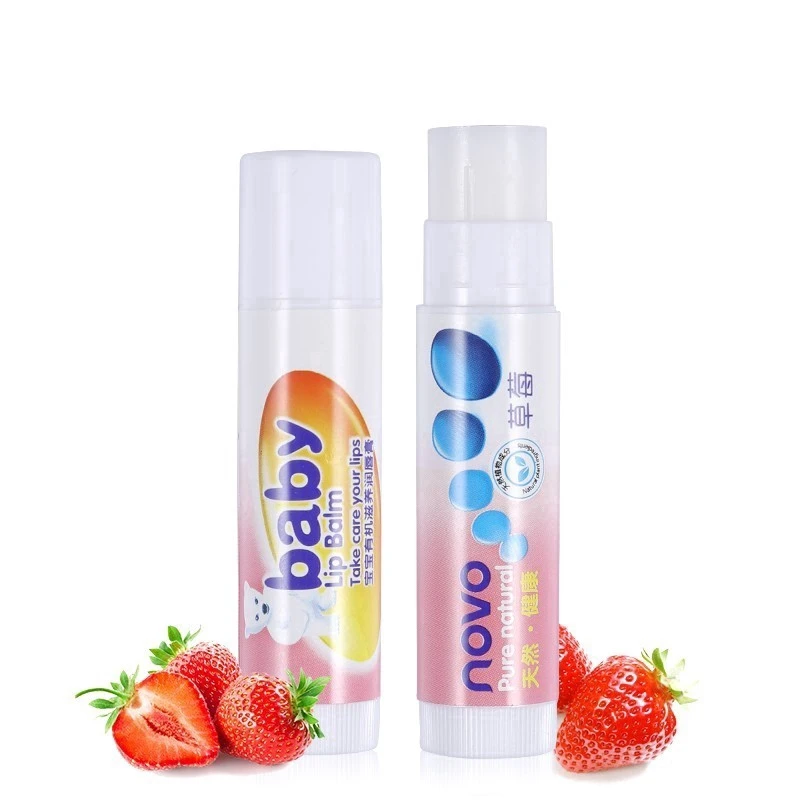 Увлажняющий бальзам для губ novo fruit защита приятный вкус натуральный блеск