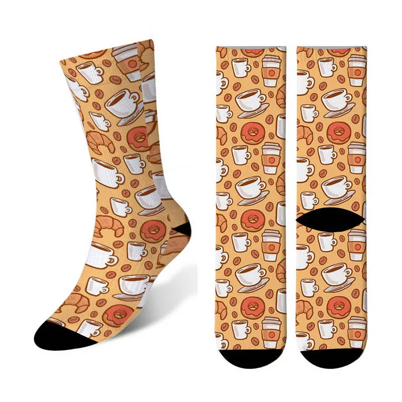 Модные женские новые Веселые носки, хлопковые цветные забавные носки с креативным принтом, короткие носки для девочек-подростков, крутые модные забавные носки 6S-ZWL08