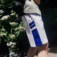 Elastic Waist Mens Shorts Fashion Summer Knee Length Joggers Shorts Hiphop Cotton Short Hombre