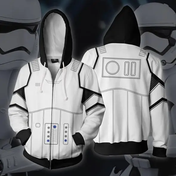 Толстовки Star Wars с 3D принтом штурмовика; толстовка для косплея; повседневные мужские спортивные костюмы; куртка Дарта Вейдера; модные топы; s-5XL