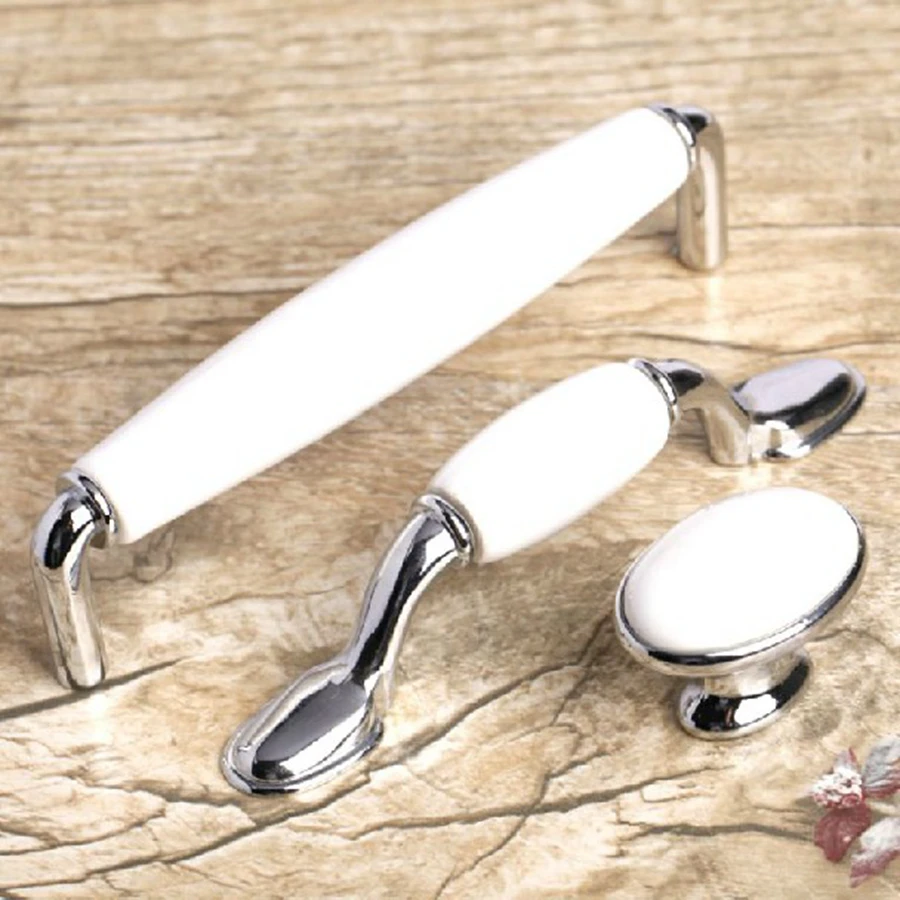 

Cabinet Ceramic Wardrobe Cupboard Kitchen Door Pulls Drawer Handles Knob MBS053