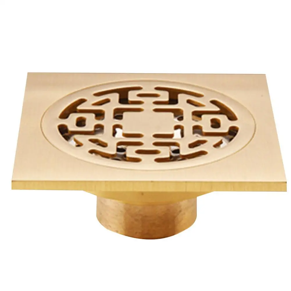 AsyPets Modern Brass Shower Floor Drain Bathroom Tile Insert Floor