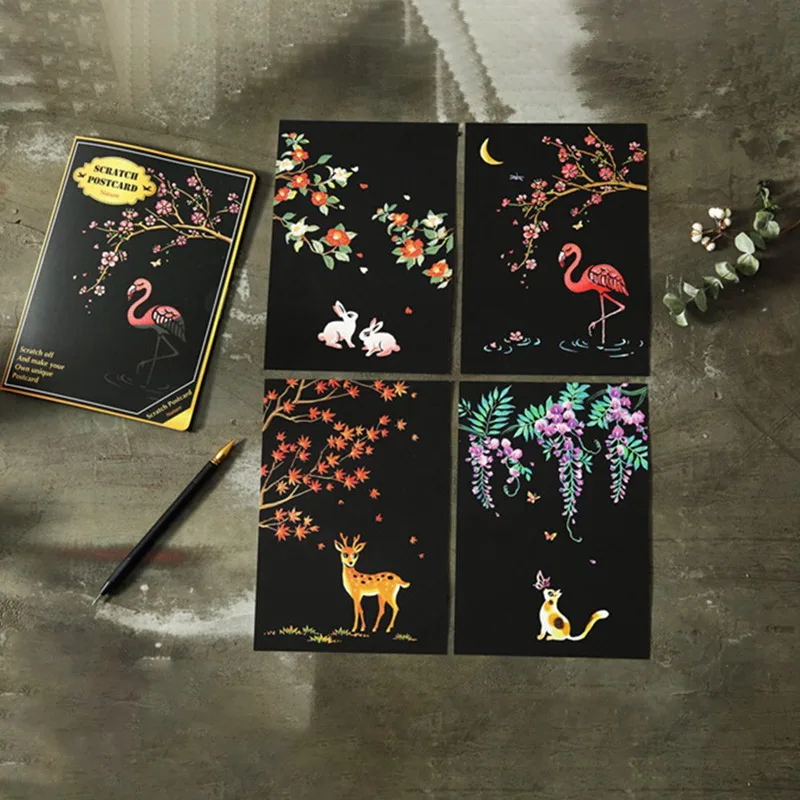 4Pcs-set-Magic-Colorful-Drawing-Board-Paper-Painting-Scraping-Children-Kids-learning-Education-Toys-Painting-Doodle (2)