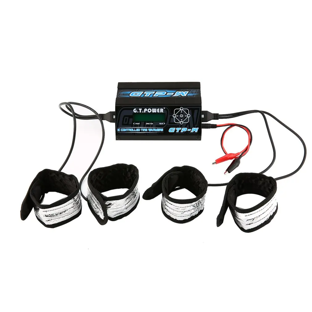 

GTP-W IC Temperature Controlled Tire Warmer Strips Cup Heater with LCD Display for 1/10 Size Touring Car Rubber Tire Model Parts
