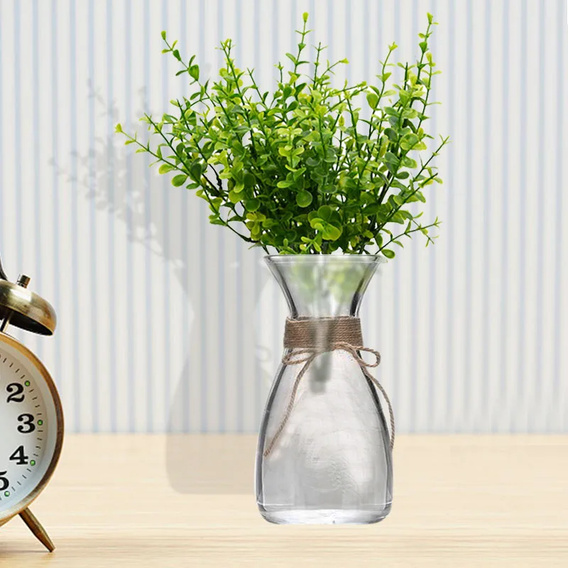 Artificial Plastic Green Plants High Simulation Grass Bushes Flower For