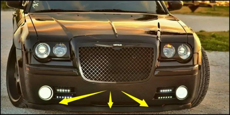 Lábios para Rover Saia para Topgear Pára-choques Lábio Defletor Padrão 2000 Frente Spoiler Fãs Carro Tuning Vista Corpo Kit Tira Sd1 - 5 Saia abertura frontal