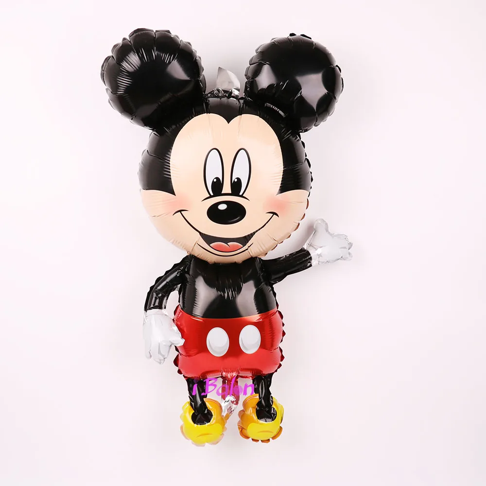 112cm Giant Mickey Minnie Mouse Balloon Cartoon Foil Birthday Party Balloon children Birthday Party Decorations kids Gift