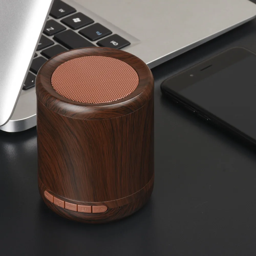 K2001 деревянный принт портативный стерео AUX соединяет USB и беспроводной Bluetooth динамик музыка Саундбар c0531