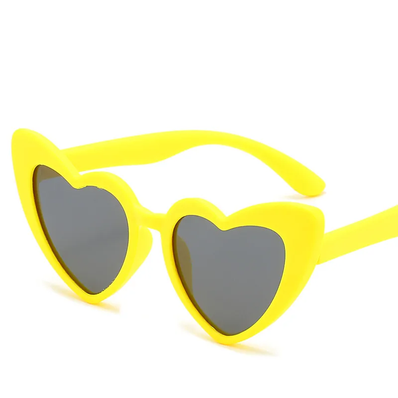 OLOEY/милые поляризованные солнцезащитные очки в форме сердца для детей, мальчиков и девочек, детские солнцезащитные очки для младенцев, детские солнцезащитные очки, солнцезащитные очки Gafas Infantil UV400 - Цвет линз: 3
