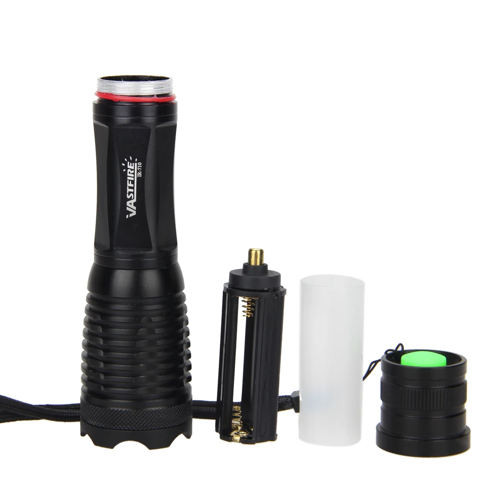 Lanterna com Zoom de Visão Luz + Interruptor de Pressão + Rifle Mount + 18650 + Carregador Caça Noturna Infravermelha Ir-710 Arma Scope 850nm ir 9 High Quality Esporte e Lazer