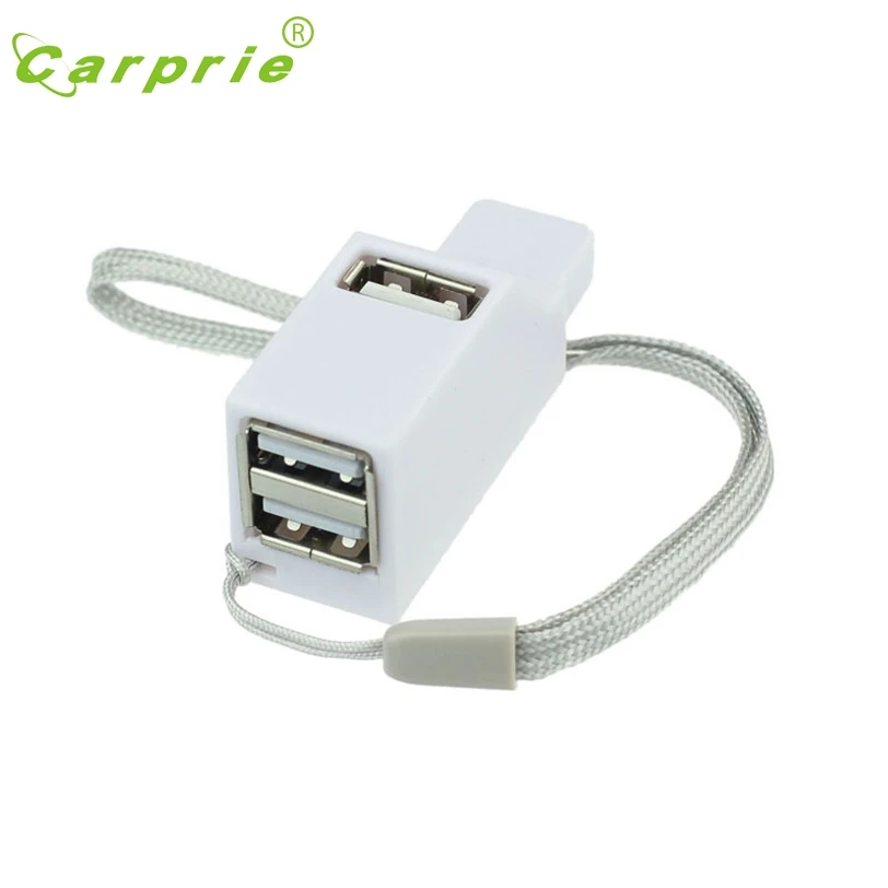 CARPRIE Новые 3 Порты и разъёмы мини высокое Скорость USB 2,0 HUB адаптер для Тетрадь PC смартфона Jan16 MotherLander