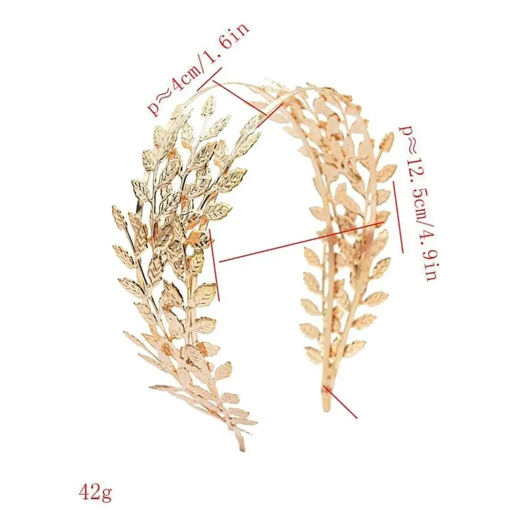 Lady Gold Leaf Tree Branch Crown wedding headbands for bride Forehead Hair Jewelry Wedding Accessories