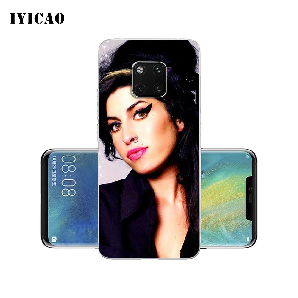 IYICAO Amy Winehouse Мягкий силиконовый чехол для телефона Huawei Mate 10 20 Lite Pro Nova 2 2i 3 3i 4 TPU