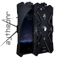 Zimon Роскошная Магнитная подставка сверхпрочный чехол для телефона для iPhone 6 7 8 Алюминиевый металлический противоударный задний Чехол для iPhone 6Plus