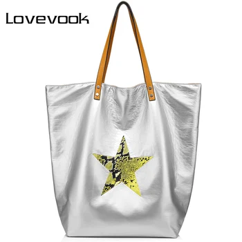 

LOVEVOOK fashion women shoulder bag female handbag large capacity ladies Double side available Casual Tote bags Canvas