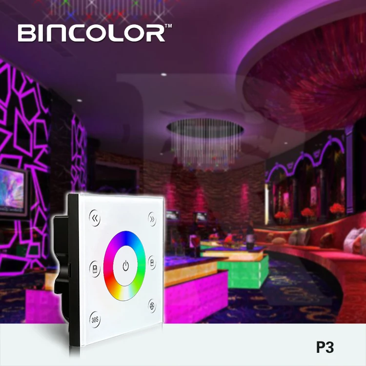 DC12V 24V 3CH Сенсорная панель RGB контроллер Диммер умный RF беспроводной пульт