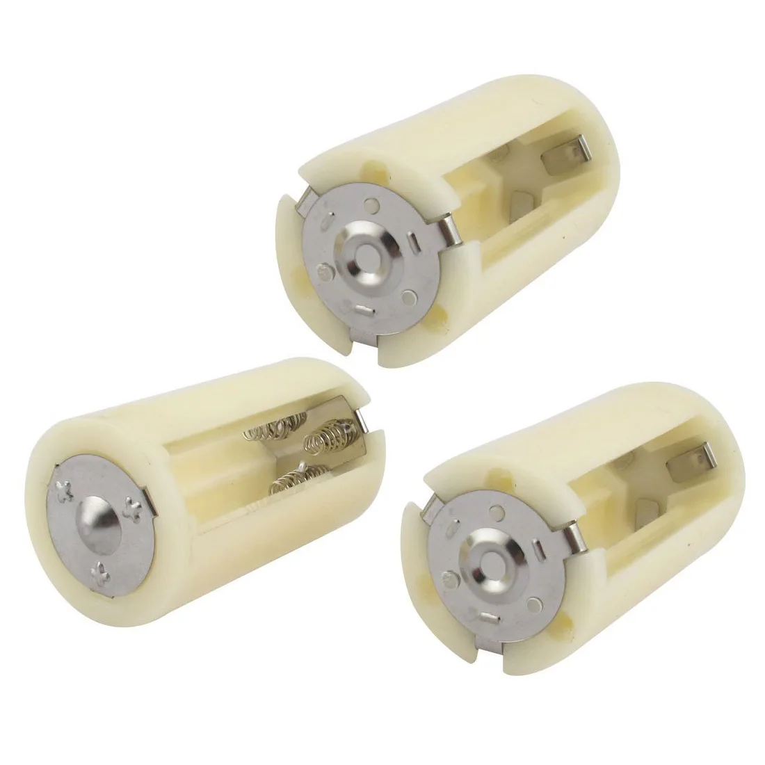 Parallel connection 3 x 1.5V AA battery holder storage box white 3