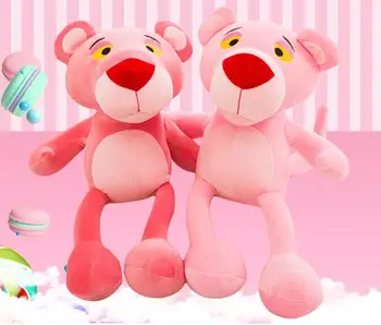

candice guo! super cute plush toy lovely soft pink panther stuffed doll girls kids birthday Christmas gift 30cm 1pc