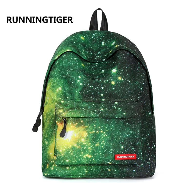 

RUNNINGTIGER Women Backpack Space Printing Backpack Fashion School Bags for Teenagers Large Capacity Bagpack Mochila Feminina