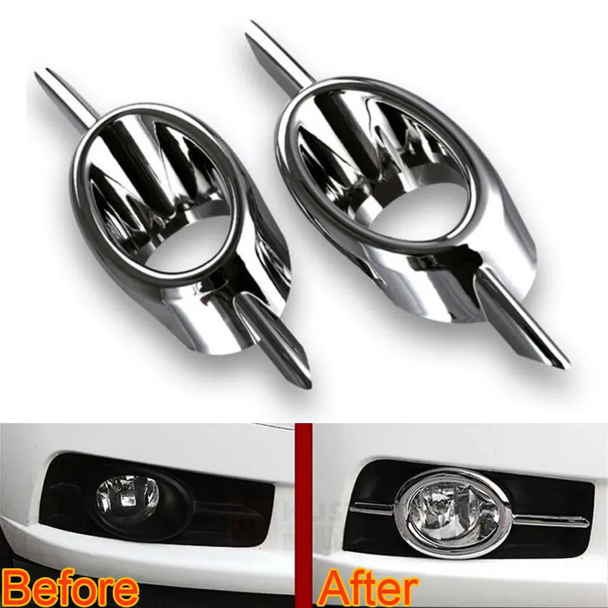 

2x Chrome ABS Car Front Fog Light Cover Fog Lamp Protect Frame Trim Bezel Sticker Fit For Chevrolet Cruze 2009-2011 Car Styling