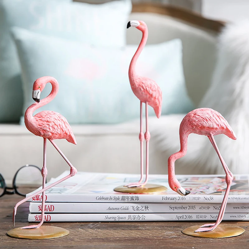 

Home 1 Piece Resin Pink Flamingo Home Decor Figure For Girl Ins Hot Home Decor Gifts For Girl