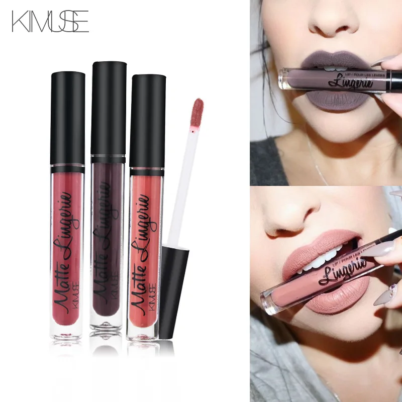 

New Brand Makeup Matte lipstick Waterproof Long Lasting Vevet lipstick red nude lip gloss Beauty Liquid lipstick