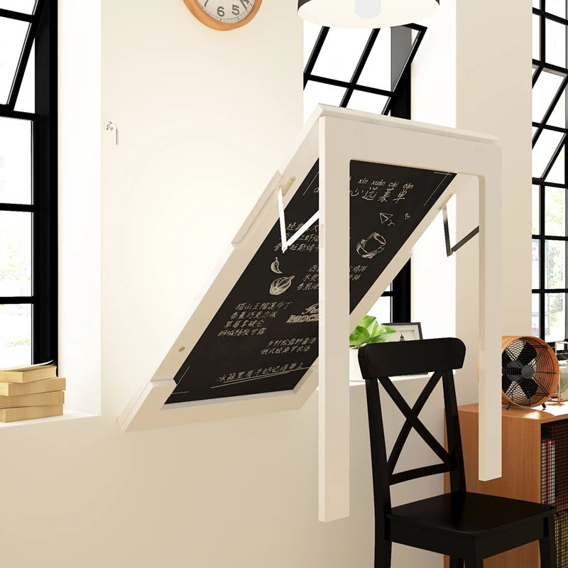 Wall hanging Folding Table Invisible Expansion Table Computer Desk Folding Mesa Plegable Dining Table Kitchen Storage Rack