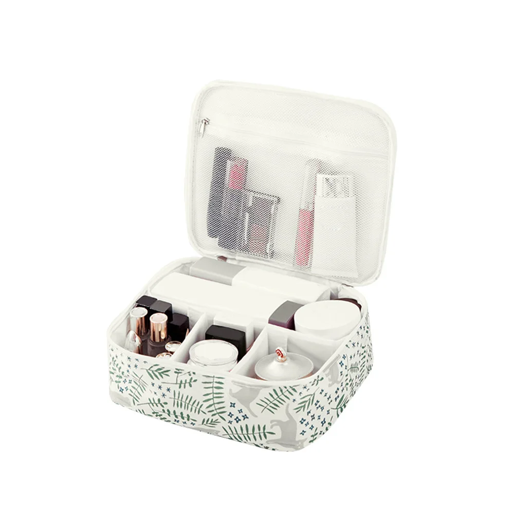 Макияж сумка кейс для хранения косметики туалетный Органайзер с регулируемым разделителем