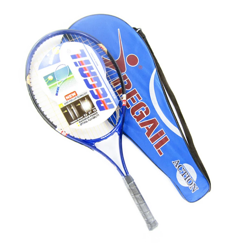 1 Pcs Regail Sports Tennis Racket Aluminum Alloy Adult Racquet with