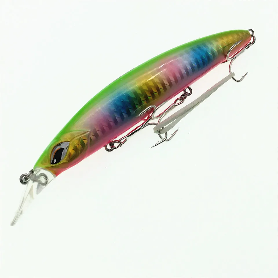Isca de Pesca Noeby Novo Flutuante Minnow 19g - 110mm Cores Profundidade 0-1.0m Artificial Isca 3d Olhos Pesca Equipamento 4 Pçs 9497 11 Iscas artificiais