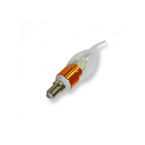 3W E14 AC110-240V Warm White Gold Candle Bulb Energy Saving led Candle Bulb Candelabra bulb -2