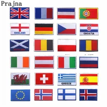 Prajna UK BE AT EU флаг крючок и петля, моральные нашивки, нашивки, нашивка Тактическая Военная нашивка, тактическая наклейка для одежды