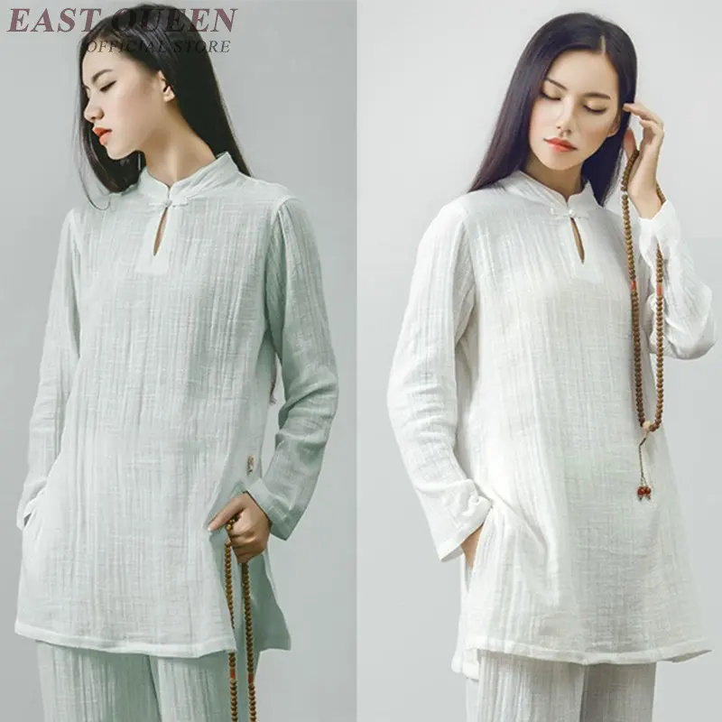 Дзен медитации одежда женская Китайская традиционная Штаны костюм женский женские комплекты из 2 предметов одежды KK2287 Y