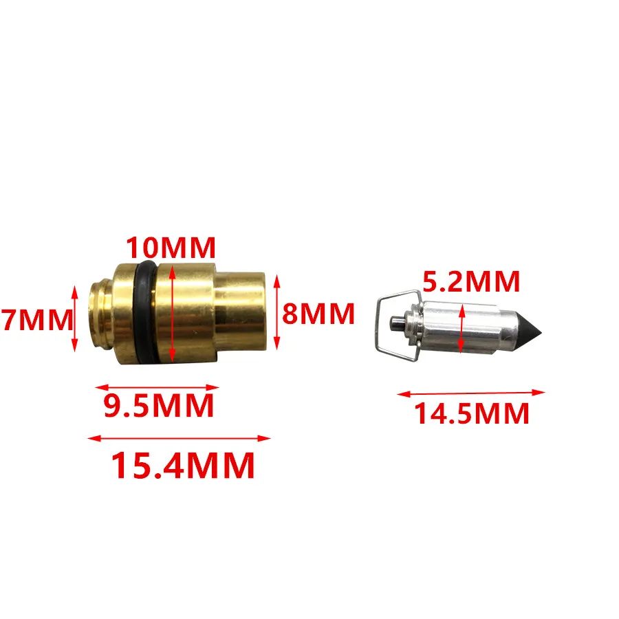 Для GN125~ 250 GS200~ 250 Yamaha XJR400 XV125/400 FZR250 мотоцикл Mikuni Карбюратор инструмент для ремонта 2 комплекта карбюратора игольчатый клапан+ сиденье