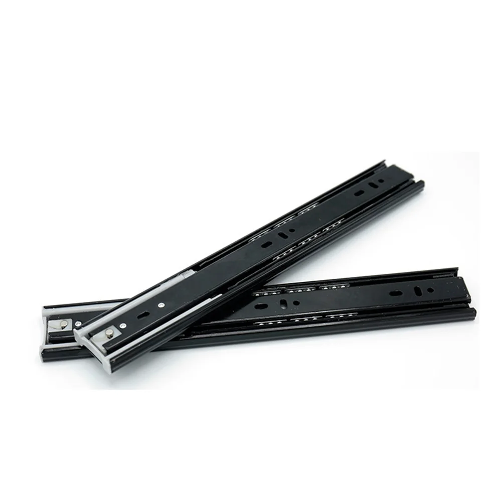 

2 Pcs Ball Bearing Side Mount Drawer Slides Mute Soft Close Rail Rack Hardware Suitable for office closets, kitchens. _WK