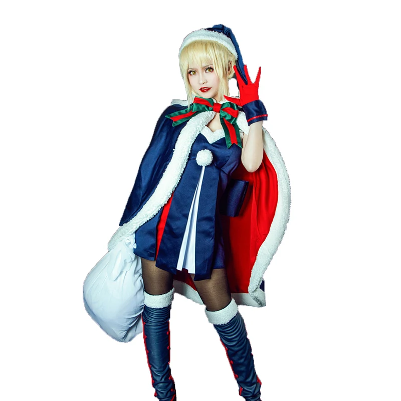 Fate Stay Night Fate Zero Black Sabre Fate Grand Order Arturia Pendragon Cos Christma Ver Costume Cosplay Costume Di Halloween 11