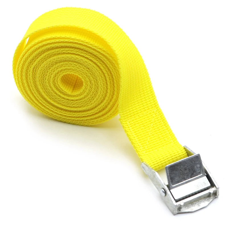 1M 2M 3M 5M*25mm Car Tension Rope Tie Down Strap Strong Ratchet Belt Luggage Bag Cargo Lashing With Metal Buckle