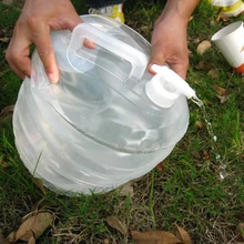 10L Applicable Water Bucket Hiking Fishing Picnic Handy Collapsible Foldable Water Bottle Container Camping Travel Kit Water Bag