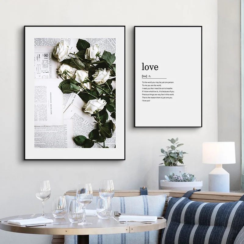 

Modern Home Decor Love Quotes Wall Art Canvas Painting Nordic Poster Minimalist Print Decorative Wall Pictures for living Room