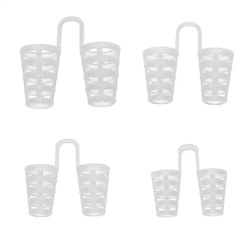 

4pcs Transparent Anti Snoring Device Snore Apnea Nose Clip Stop Snoring Healthy Device Apnea Nose Clip Sleeping Aid Equipment