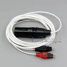 LN006212 3 м чистый посеребренный 7N OCC XLR наушники(4*100 ядер) кабель для наушников для Sennheiser HD580 HD600 HD650 HDxxx HD660S