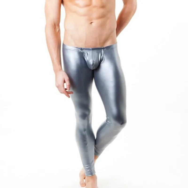 Трусы боксеры мужские длинные из искусственной кожи 3 цвета|mens long pants|long pantsfashion pants