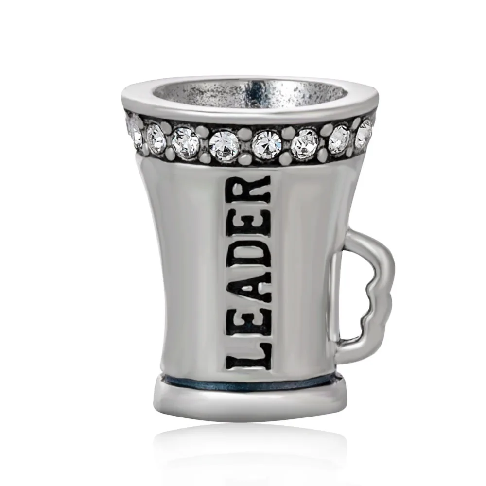 Original 925 sterling silver leader cup charms DIY Jewelry making beads