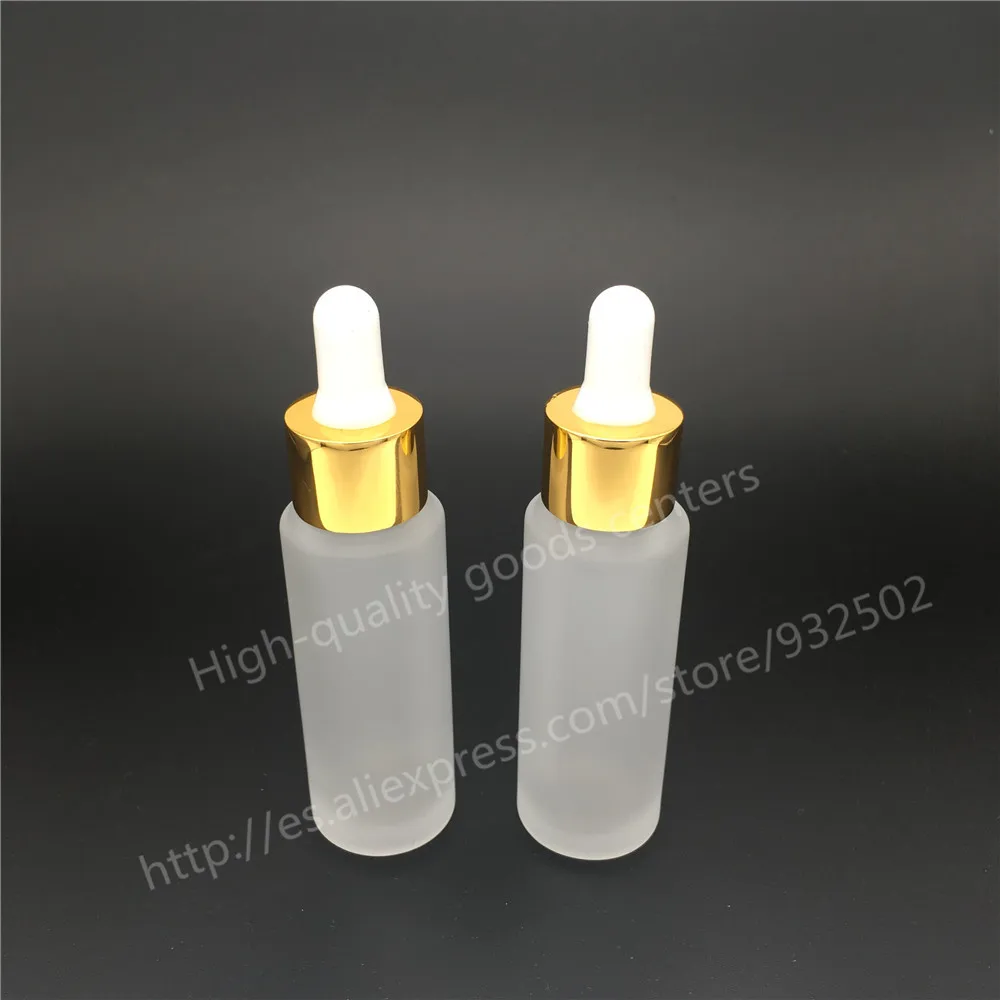 

Free Shipping 480/lot 30ml Matte Transparent Glass Essential Oil Bottle With Tamper Evident dropper, 1oz Frosted Glass Bottle