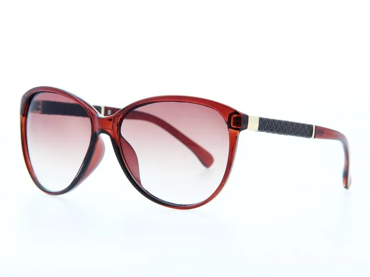 AEVOUGE,, кошачий глаз, классический бренд, солнцезащитные очки для женщин, хорошее качество, солнцезащитные очки, кожзам, украшение, Oculos UV400, AE0149 - Цвет линз: NO2 BROWN